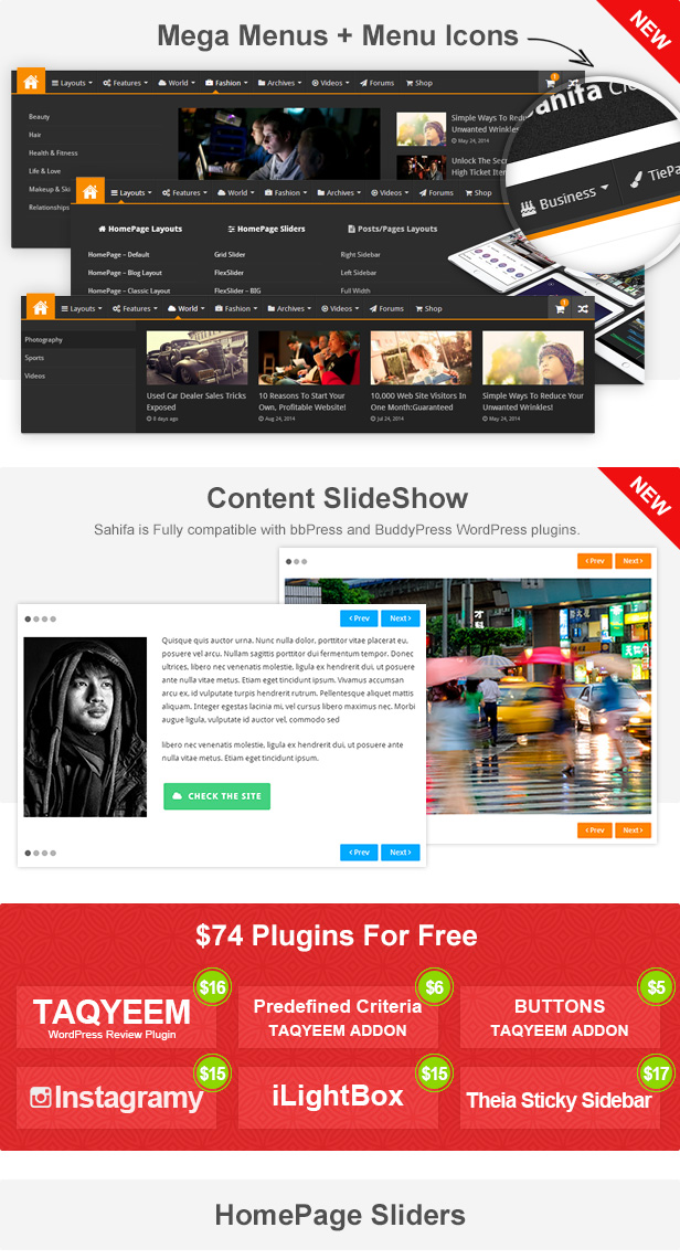 Sahifa Magazine News Newspaper WordPress Theme